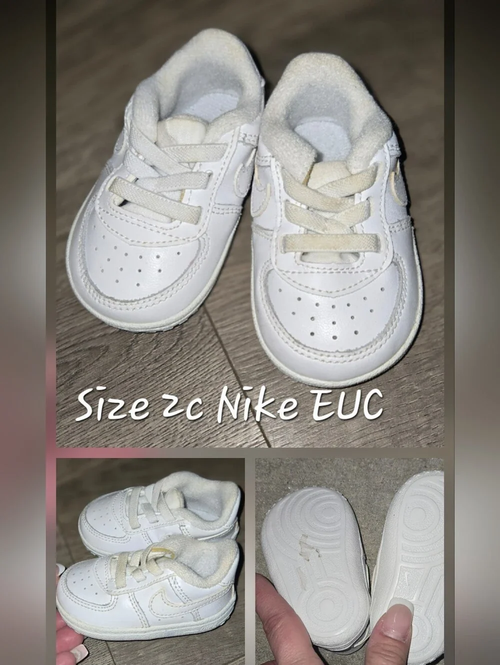 Nike White Toddler Sneakers - Classic Lace-Up Style